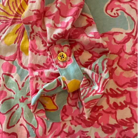 Lilly Pulitzer‎ Palmetto Dress Small Summer Breakwater Blue Lolita Pima Cotton - Picture 4 of 7